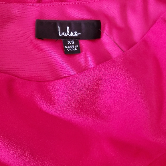 Hot Pink One-Shoulder Maxi Dress - Picture 7 of 7